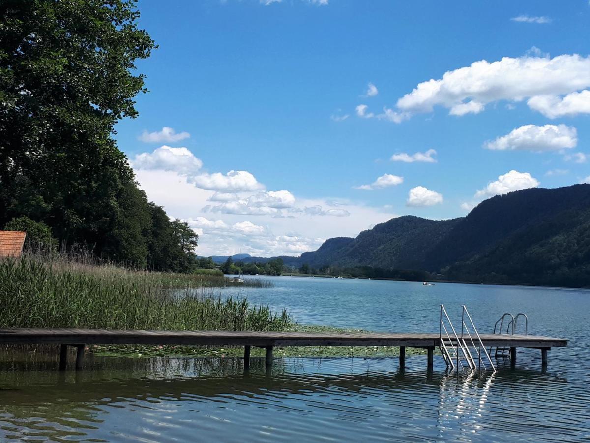 Anna Seeblick Appartement, Haus Haensel&Gretel Am Ossiachersee Mit Direktem Seezugang, Hallenbad Bodensdorf Exteriér fotografie