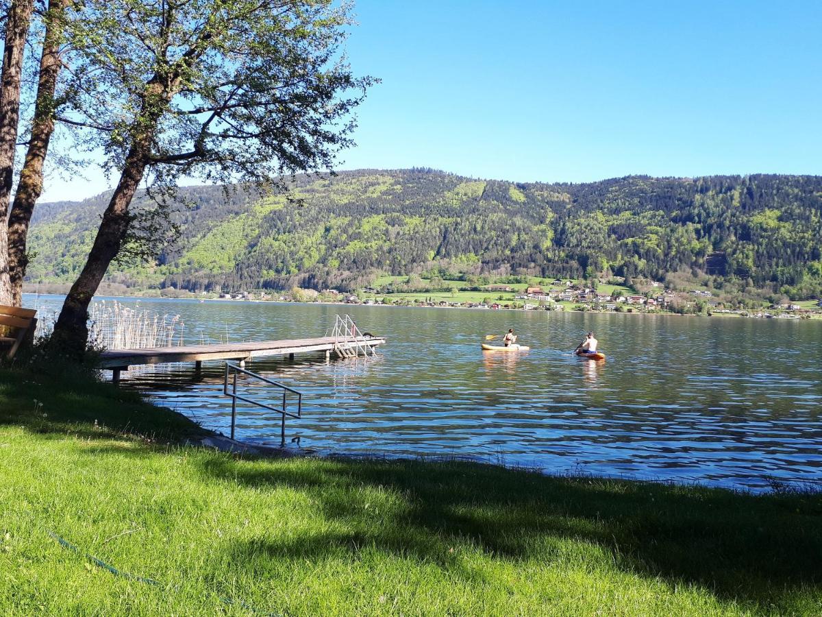 Anna Seeblick Appartement, Haus Haensel&Gretel Am Ossiachersee Mit Direktem Seezugang, Hallenbad Bodensdorf Exteriér fotografie